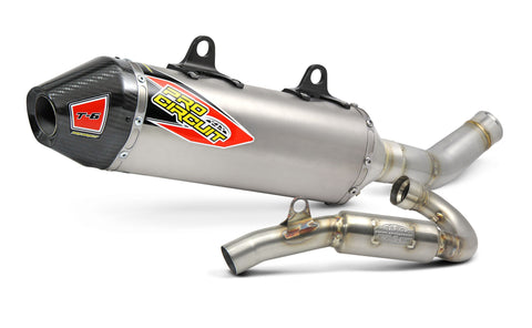 T-6 STAINLESS SYSTEM W-TI SHELL-CARBON END-CAP HUSQVARNA FC-FX450 17-18
